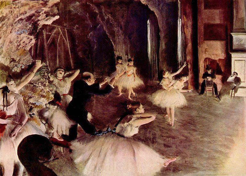 Edgar Degas Stage Rehearsal Spain oil painting art
